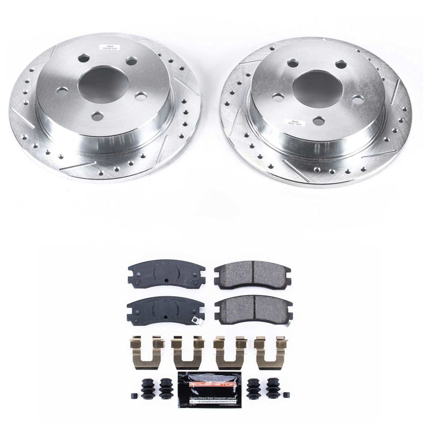 Power Stop - K1558 - Rear - Disc Brake Pad and Rotor Kit image 1