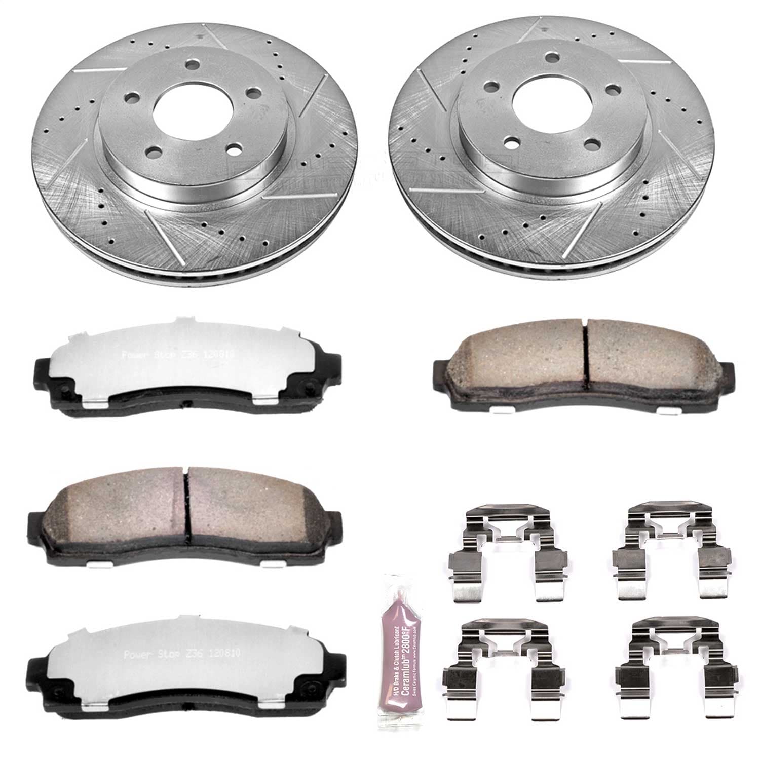 Power Stop - K1576-36 - Front - Disc Brake Pad and Rotor Kit image 1
