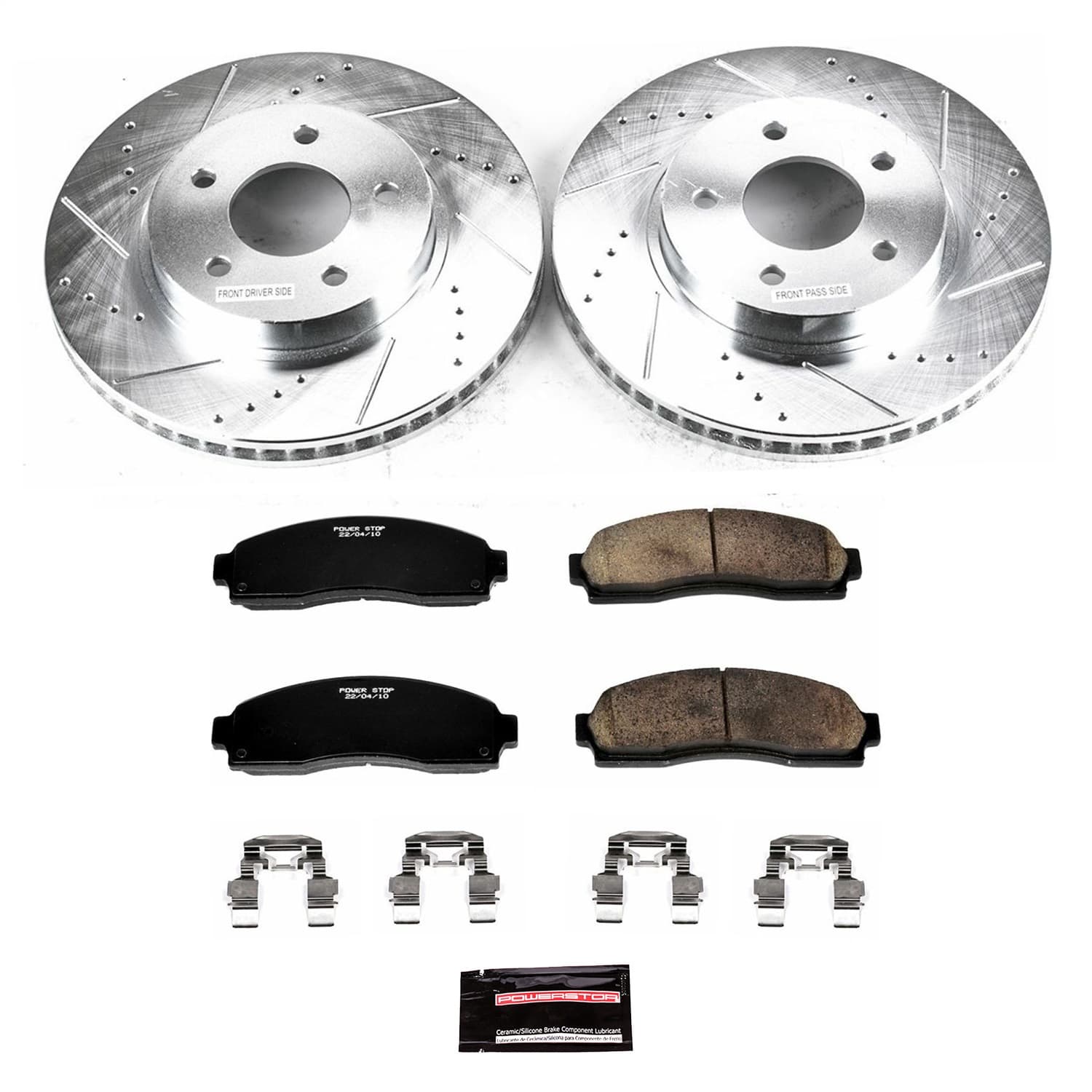 Power Stop - K1576 - Front - Disc Brake Pad and Rotor Kit image 1