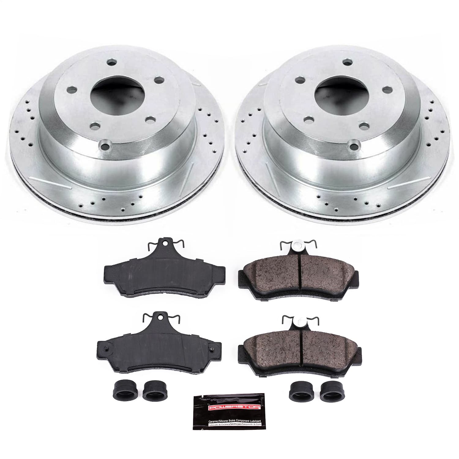 Power Stop - K1601 - Rear - Disc Brake Pad and Rotor Kit image 1