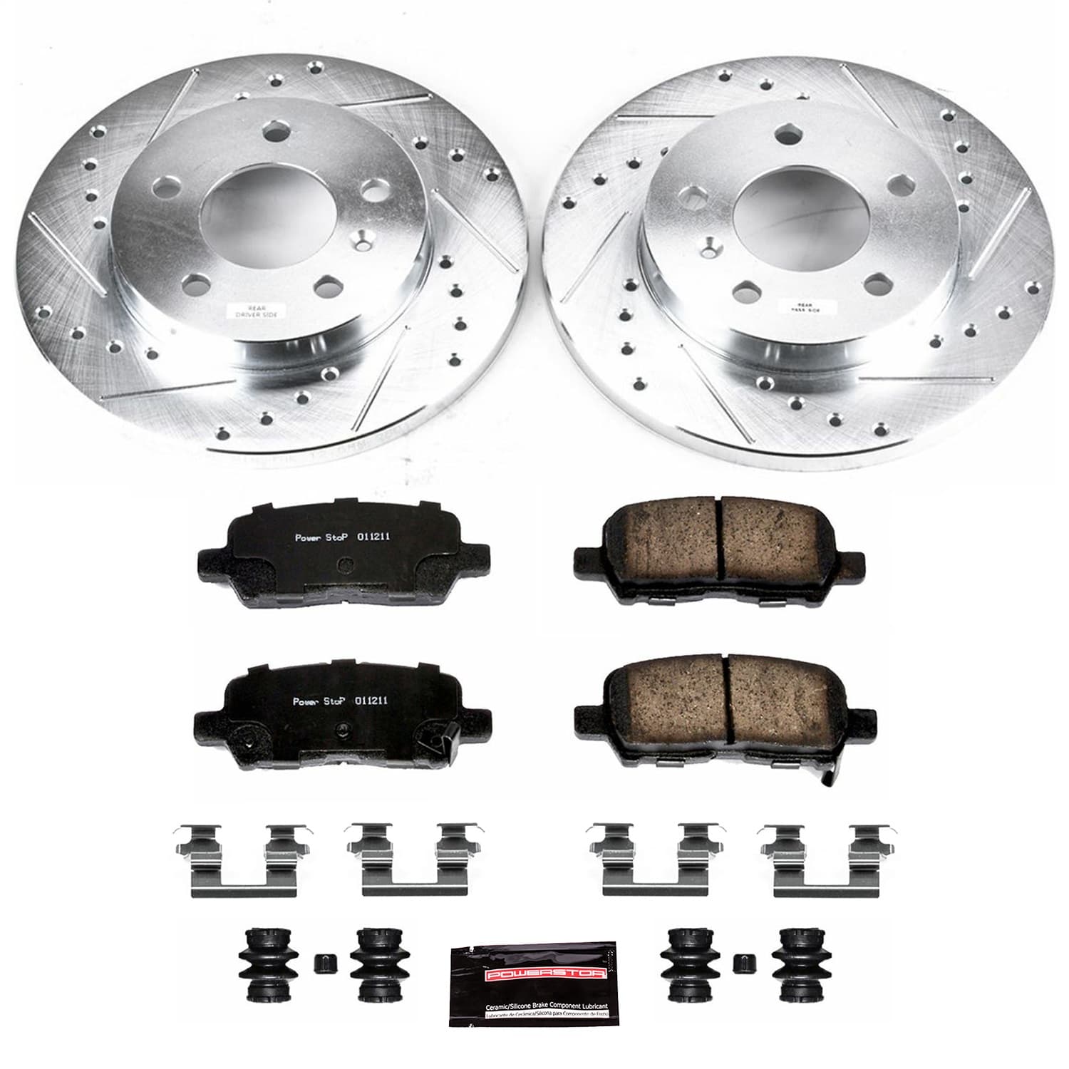 Power Stop - K1602 - Rear - Disc Brake Pad and Rotor Kit image 1