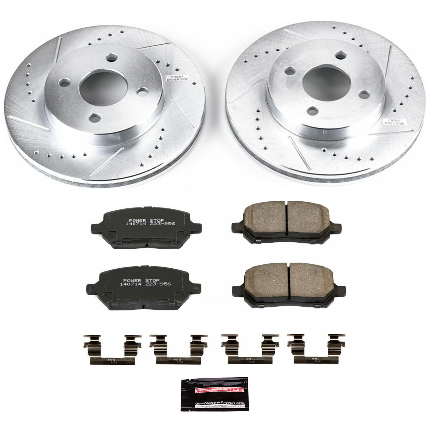 Power Stop - K1604 - Front - Disc Brake Pad and Rotor Kit image 1