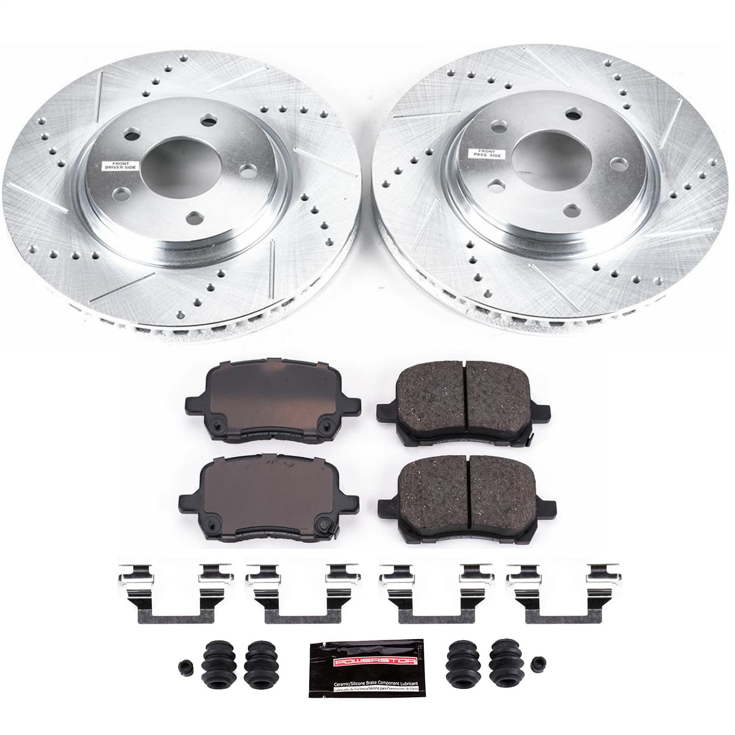 Power Stop - K1610 - Front - Disc Brake Pad and Rotor Kit image 1