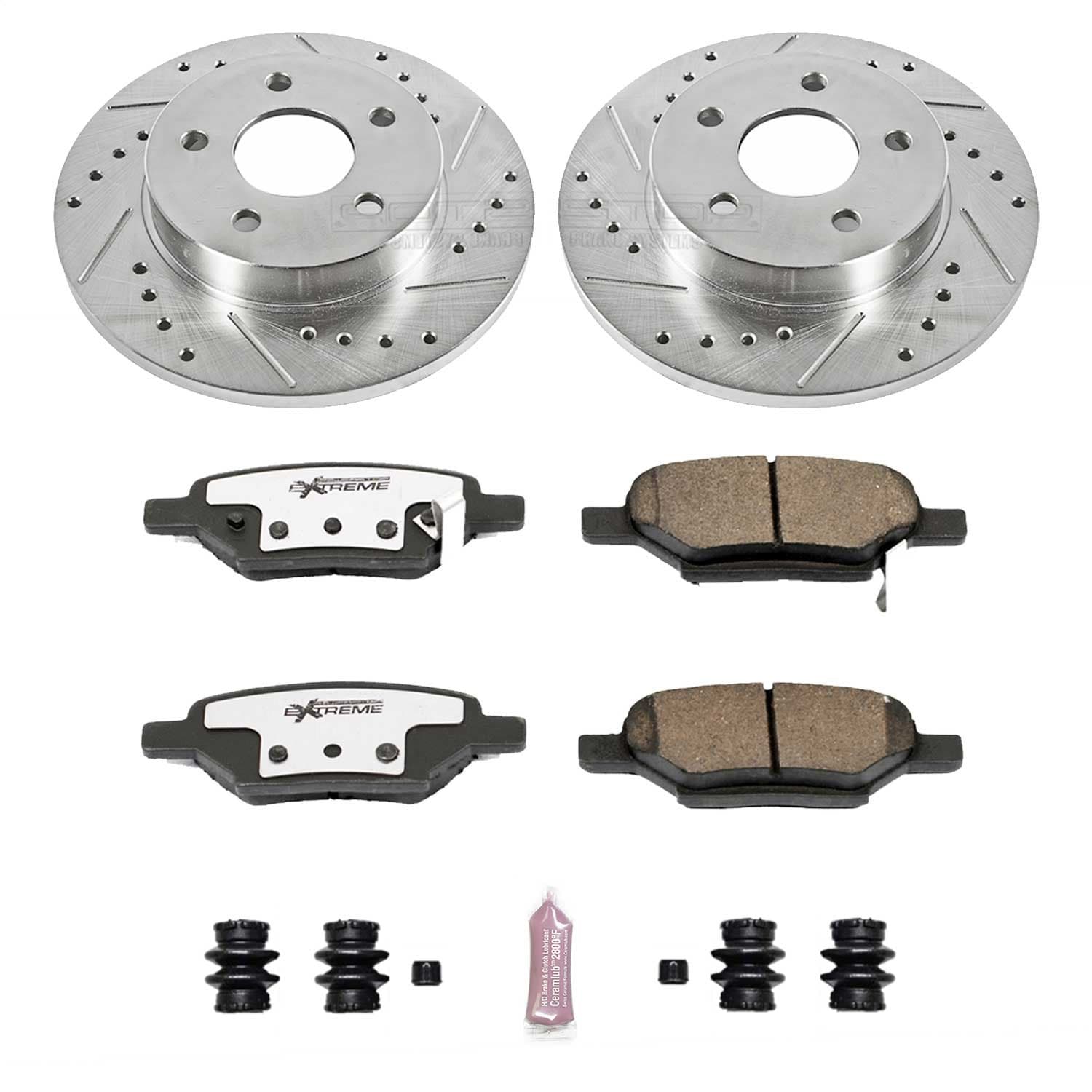 Power Stop - K1616-26 - Rear - Disc Brake Pad and Rotor Kit image 1