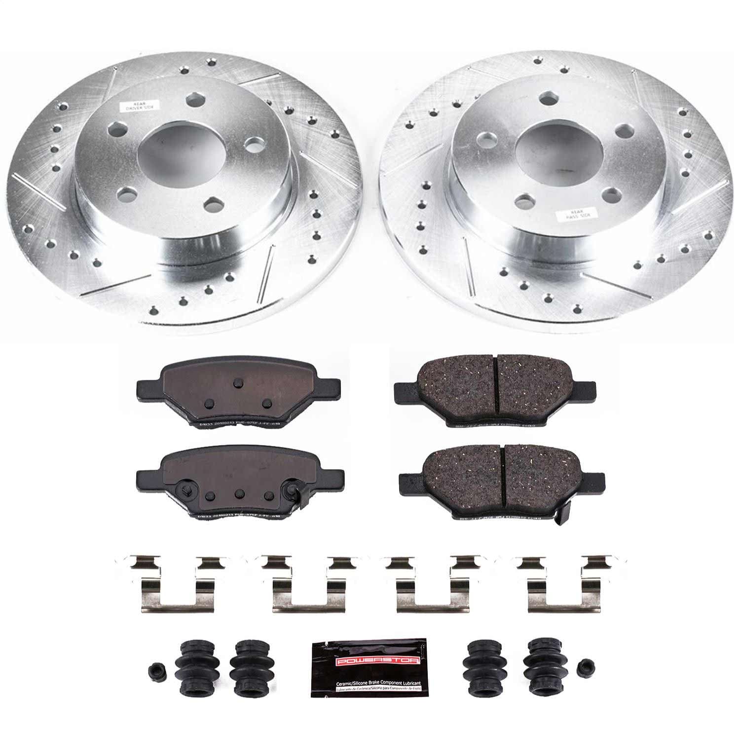 Power Stop - K1616 - Rear - Disc Brake Pad and Rotor Kit image 1