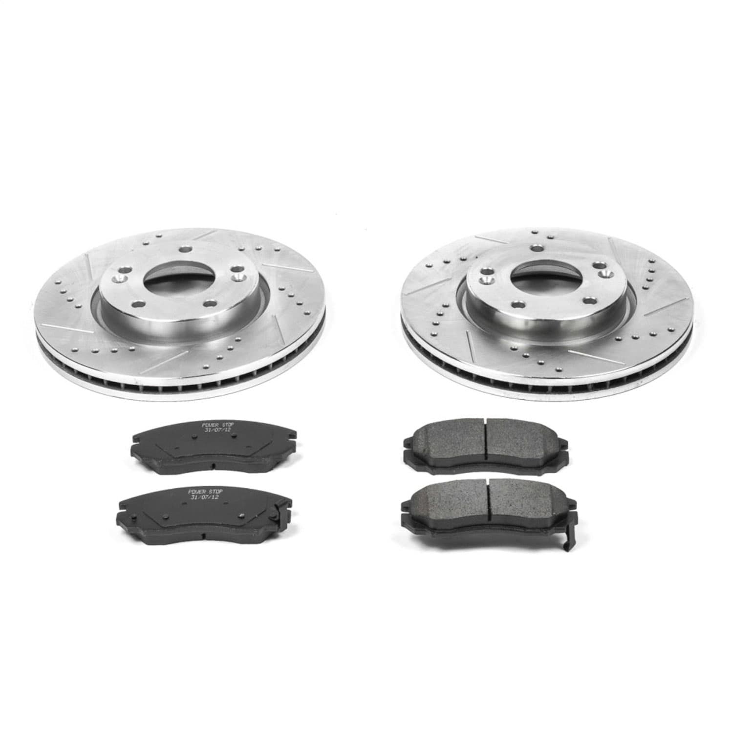Power Stop - K163 - Front - Disc Brake Pad and Rotor Kit image 1