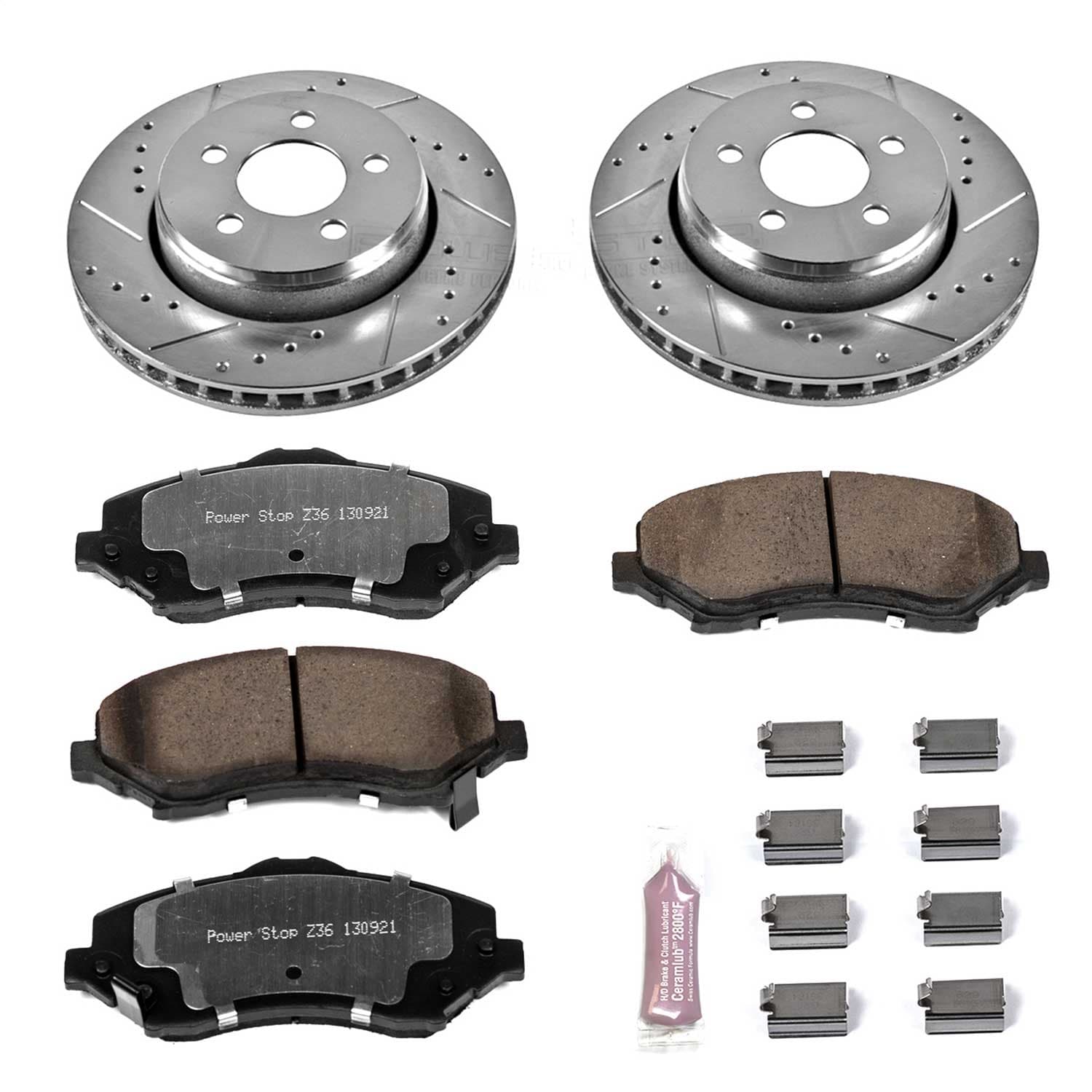 Power Stop - K1631-36 - Front - Disc Brake Pad and Rotor Kit image 1