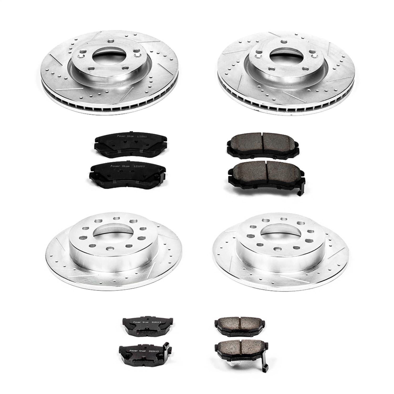 Power Stop - K166 - Front and Rear - Disc Brake Pad and Rotor Kit image 1