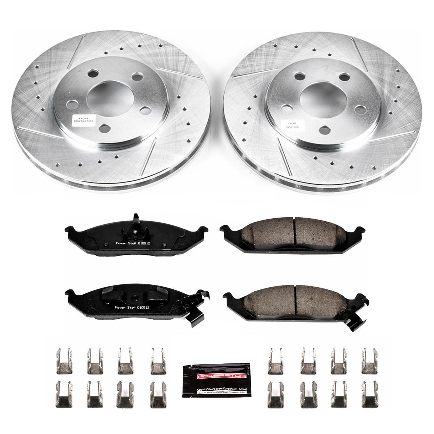 Power Stop - K1676 - Front - Disc Brake Pad and Rotor Kit image 1