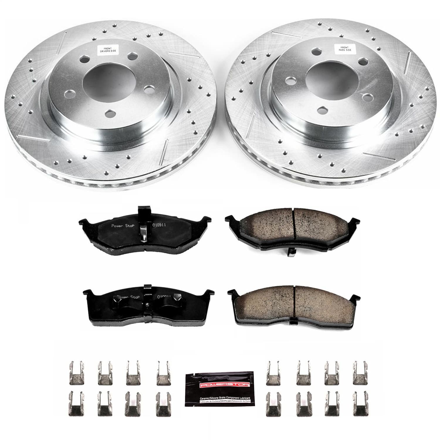 Power Stop - K1692 - Front - Disc Brake Pad and Rotor Kit image 1