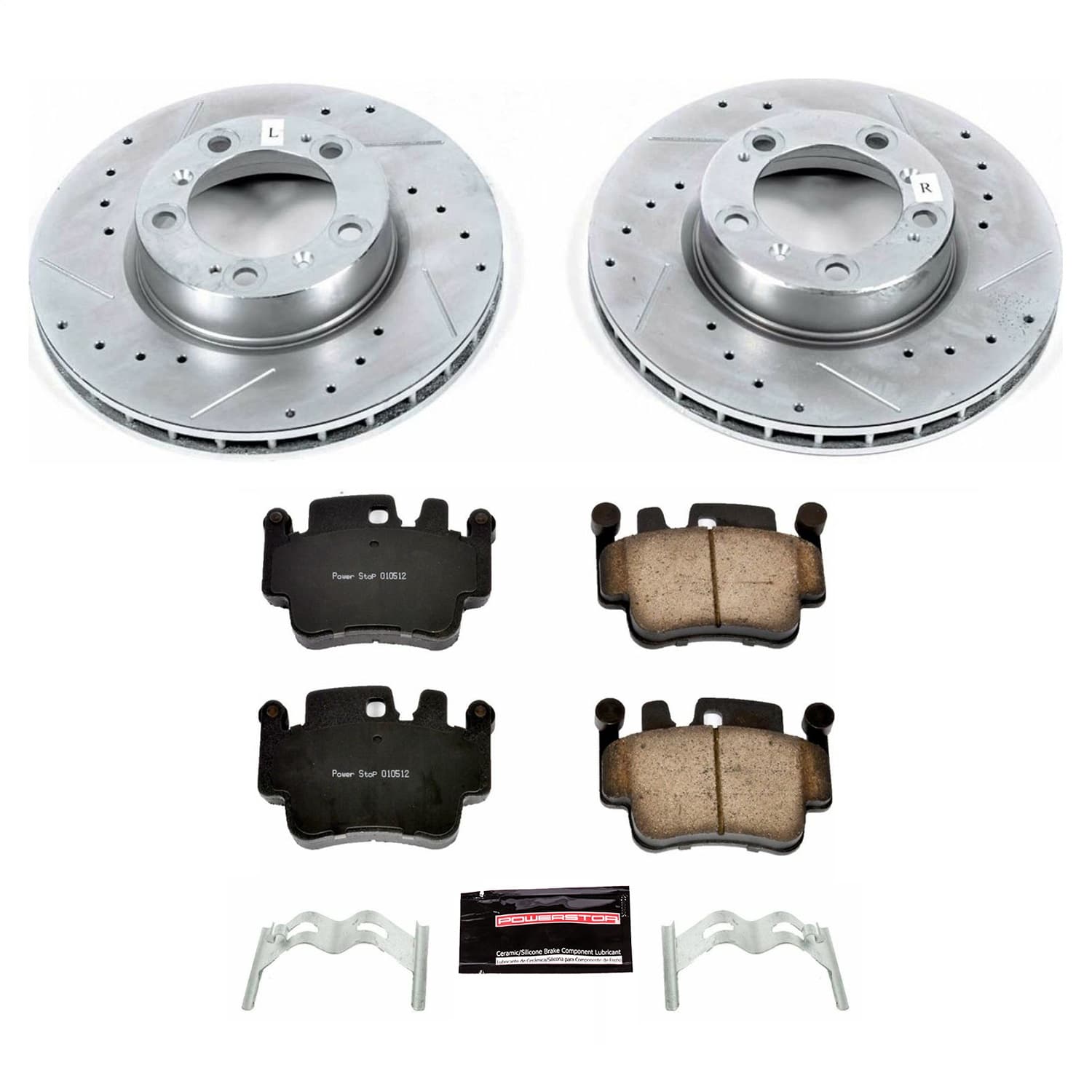 Power Stop - K1698 - Front - Disc Brake Pad and Rotor Kit image 1