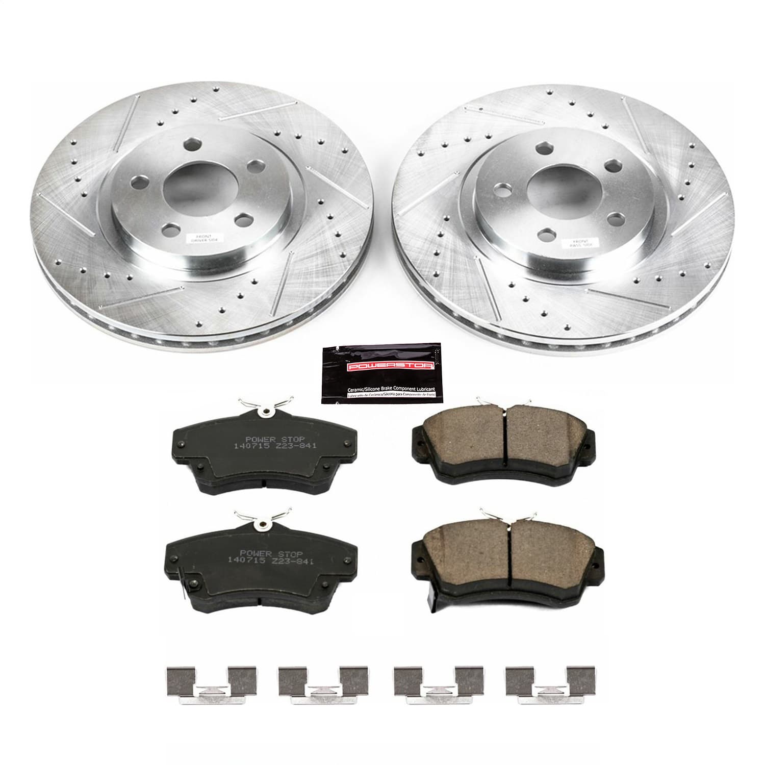 Power Stop - K1704 - Front - Disc Brake Pad and Rotor Kit image 1