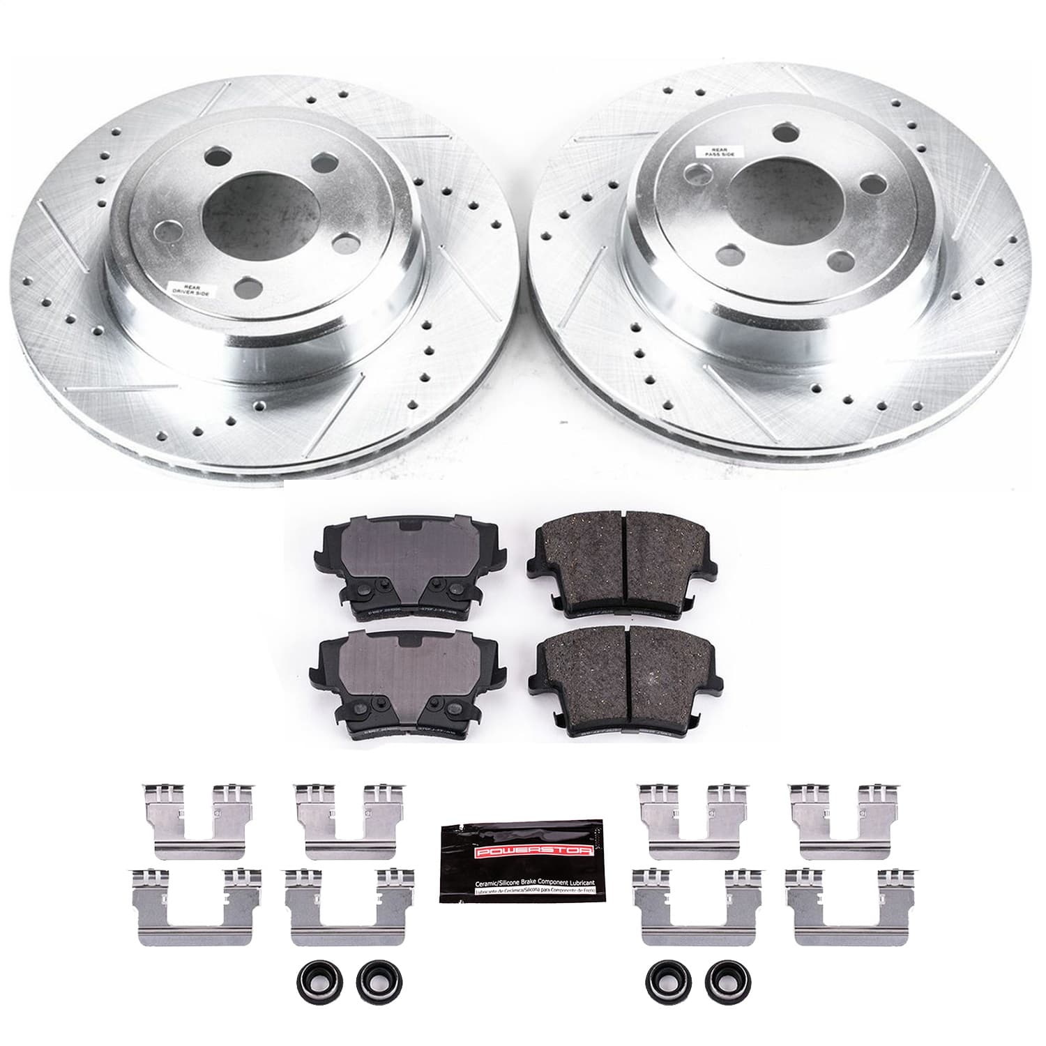 Power Stop - K1720 - Rear - Disc Brake Pad and Rotor Kit image 1