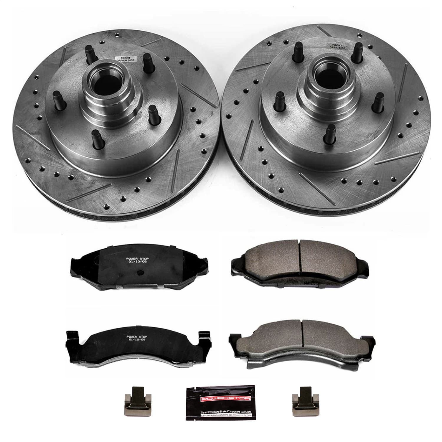 Power Stop - K1766 - Front - Disc Brake Pad and Rotor Kit image 1