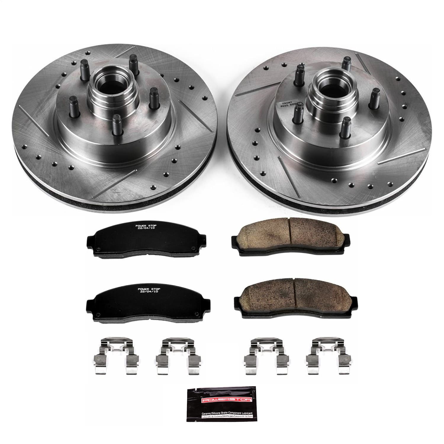 Power Stop - K1857 - Front - Disc Brake Pad and Rotor Kit image 1