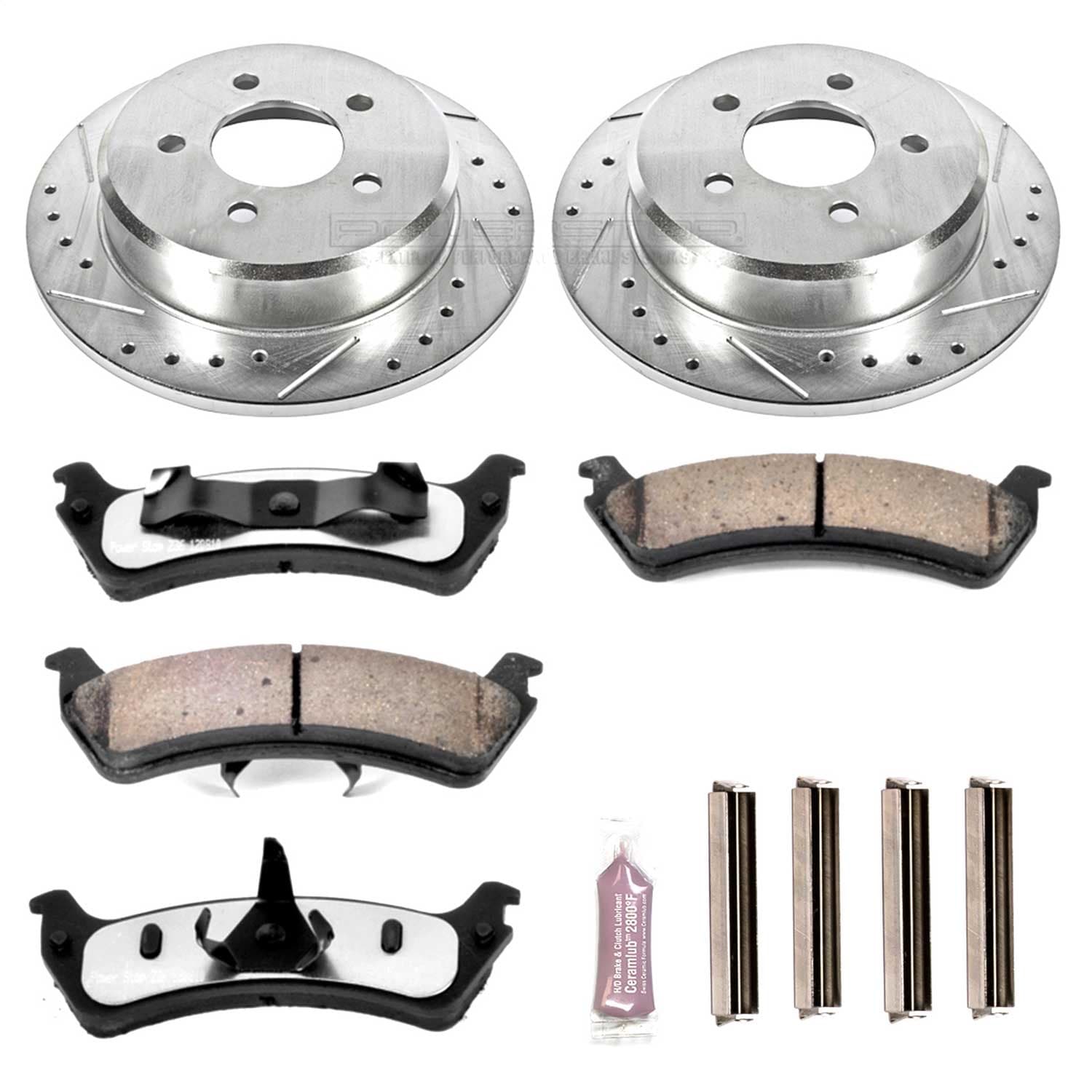 Power Stop - K1858-36 - Rear - Disc Brake Pad and Rotor Kit image 1
