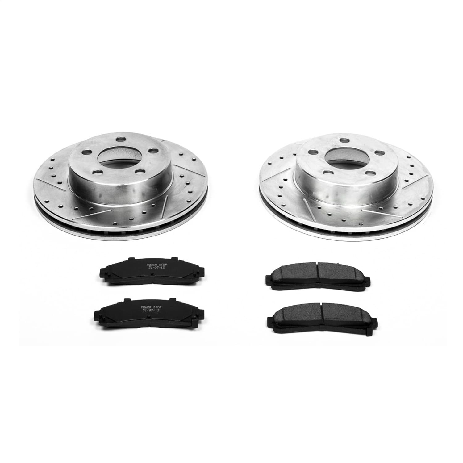 Power Stop - K1860 - Front - Disc Brake Pad and Rotor Kit image 1