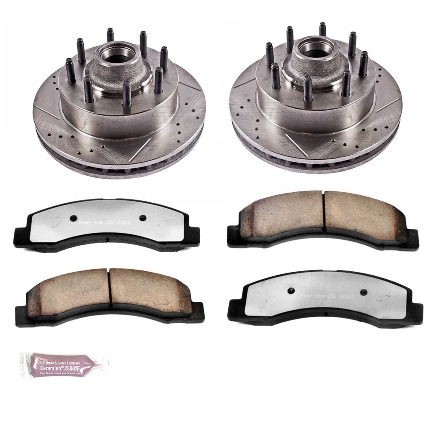 Power Stop - K1893-36 - Front - Disc Brake Pad and Rotor Kit image 1