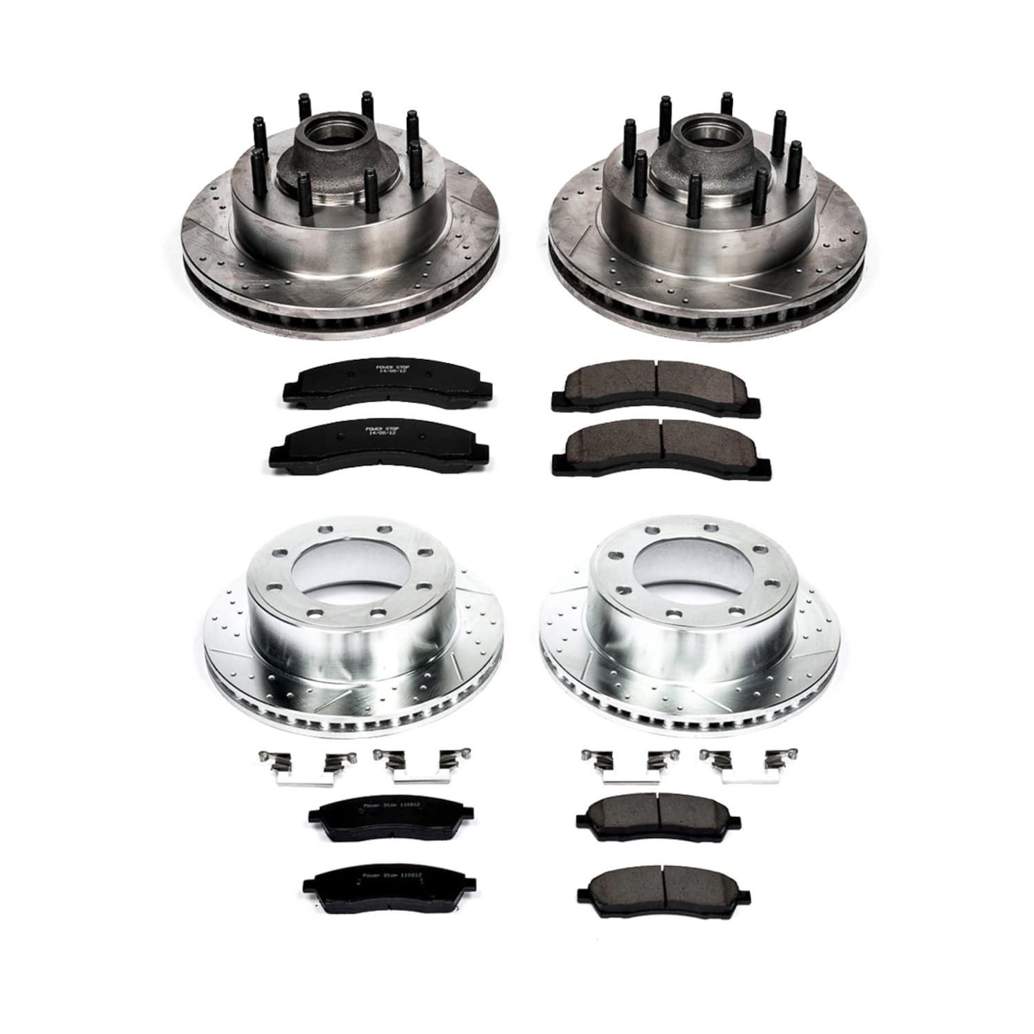 Power Stop - K1894 - Front and Rear - Disc Brake Pad and Rotor Kit image 1