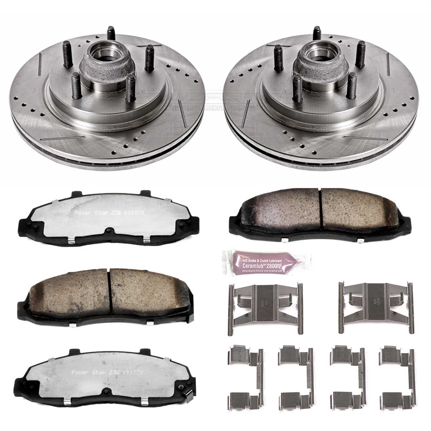 Power Stop - K1914-36 - Front - Disc Brake Pad and Rotor Kit image 1