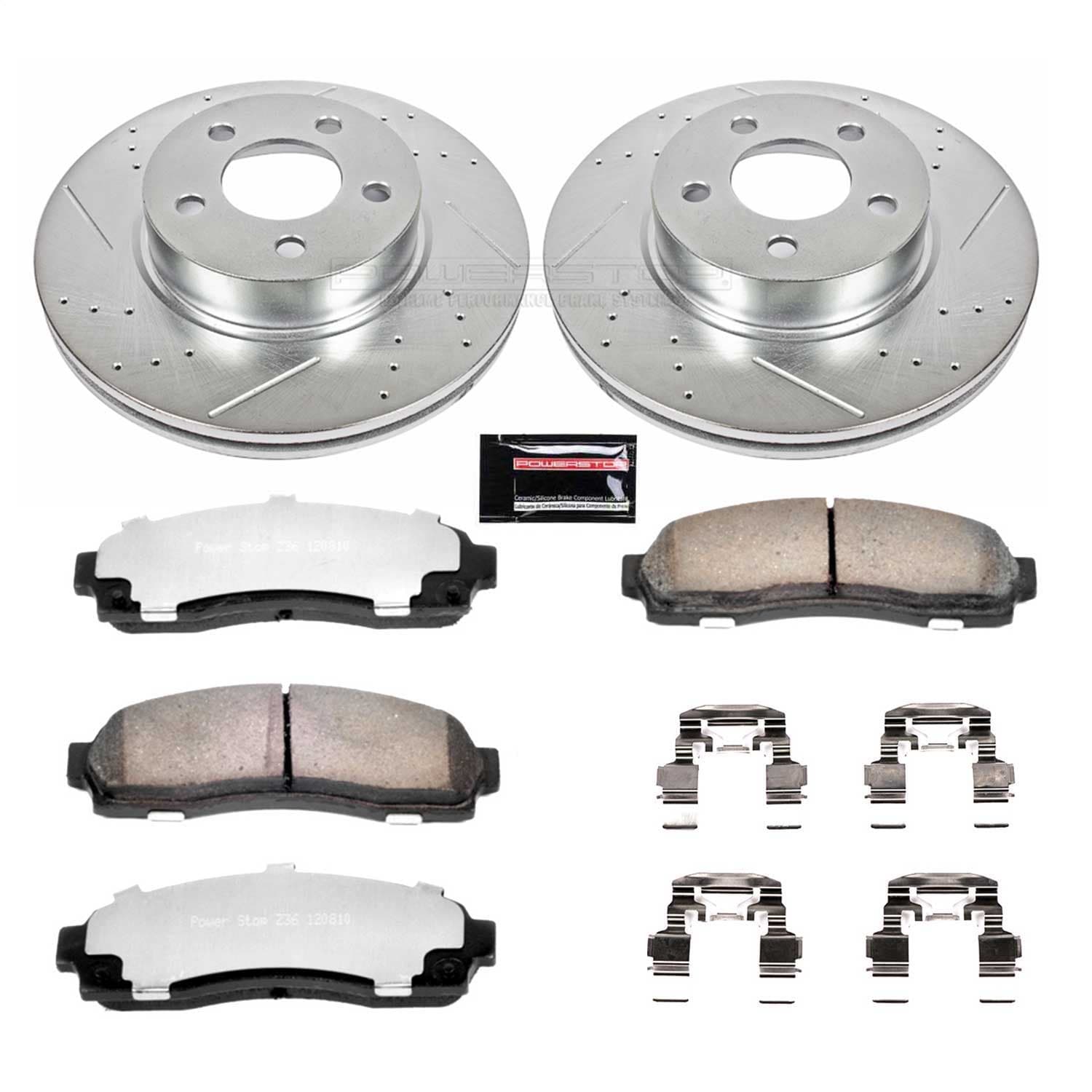 Power Stop - K1923-36 - Front - Disc Brake Pad and Rotor Kit image 1