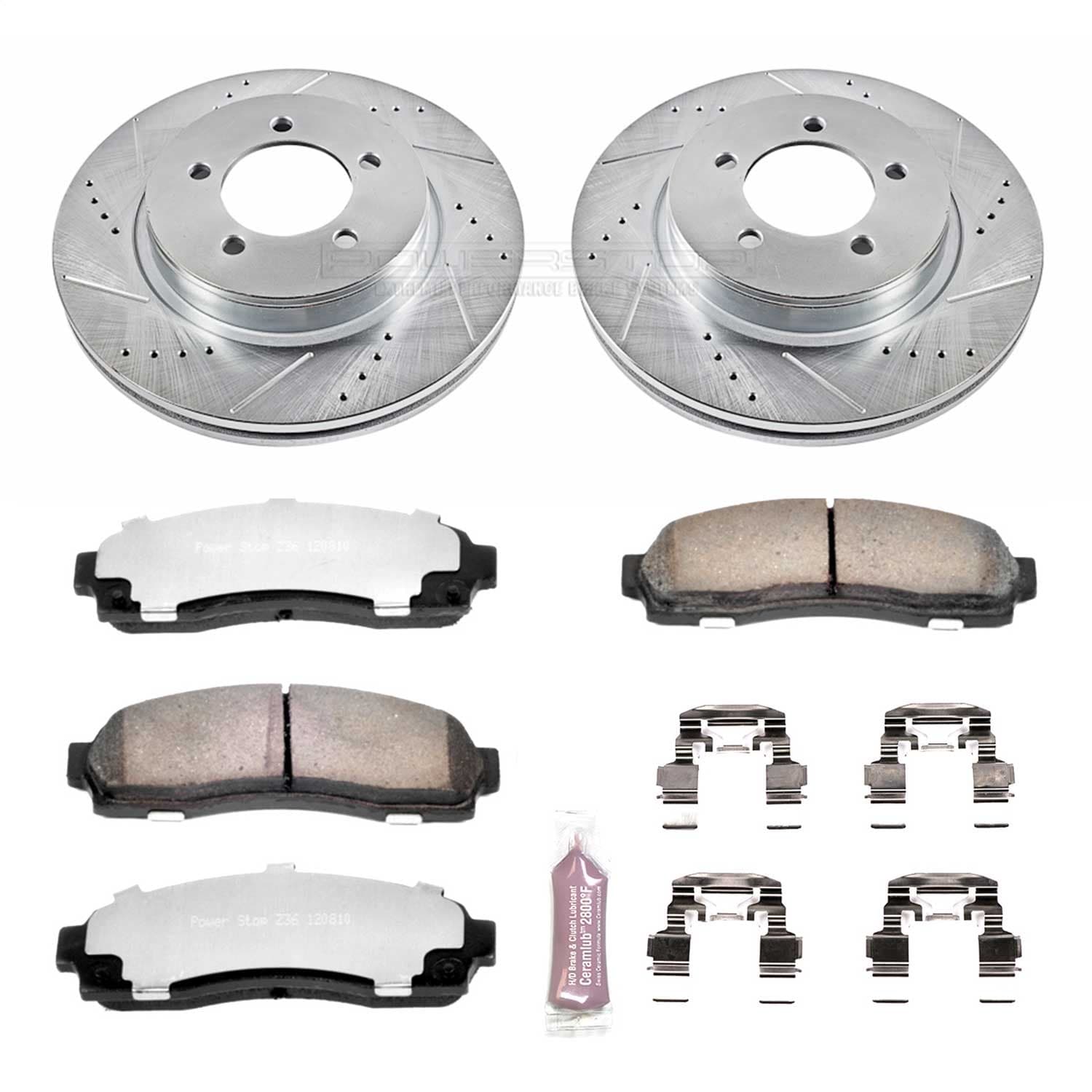 Power Stop - K1931-36 - Front - Disc Brake Pad and Rotor Kit image 1