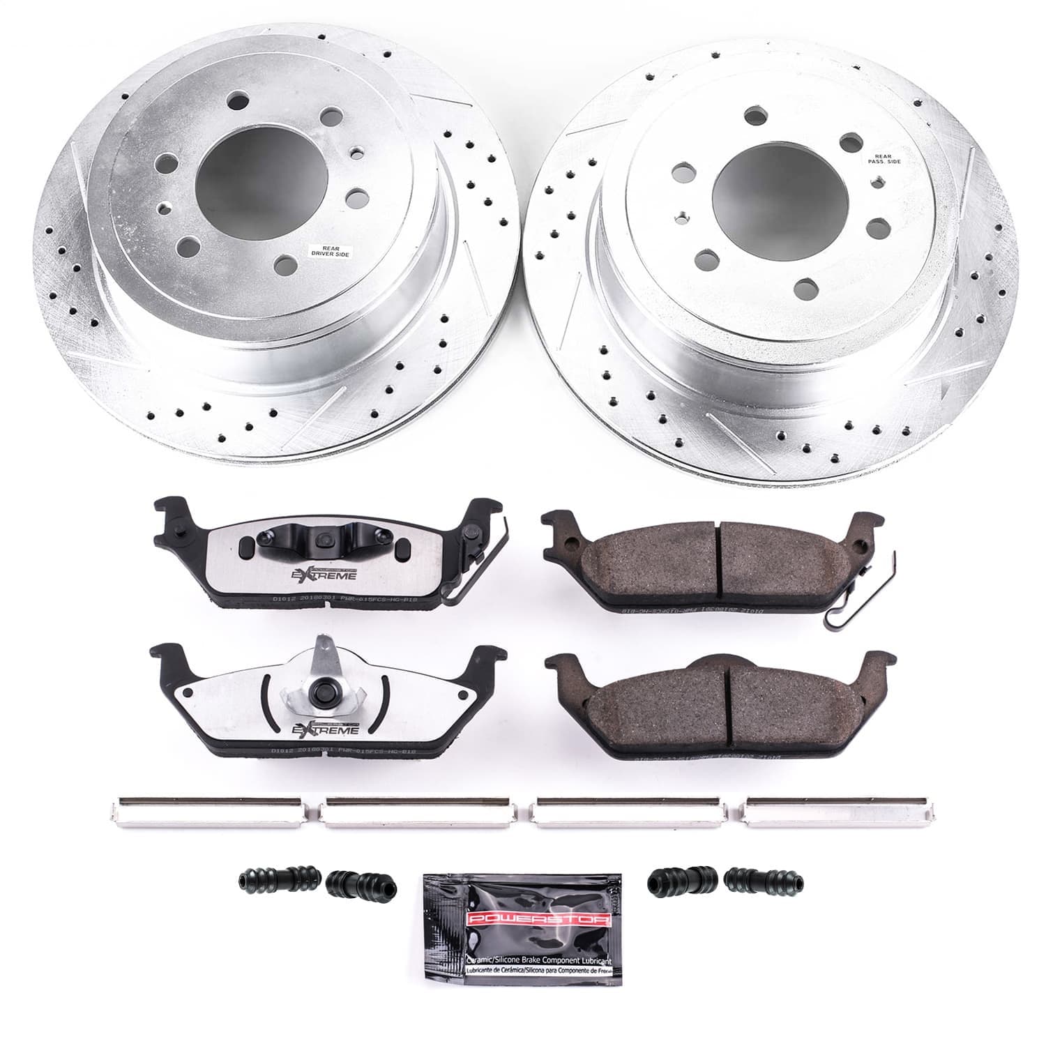 Power Stop - K1950-36 - Rear - Disc Brake Pad and Rotor Kit image 1
