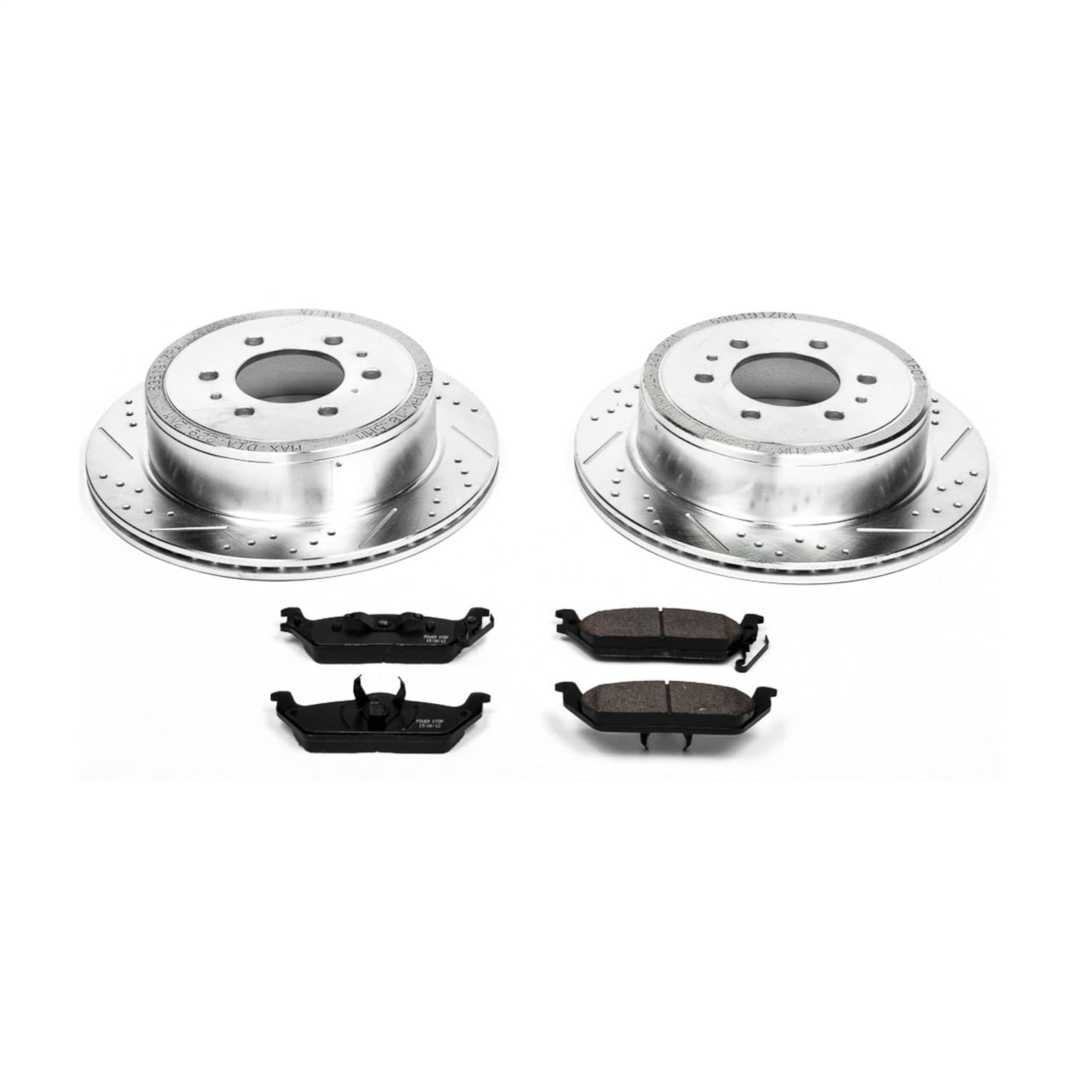 Power Stop - K1950 - Rear - Disc Brake Pad and Rotor Kit image 1