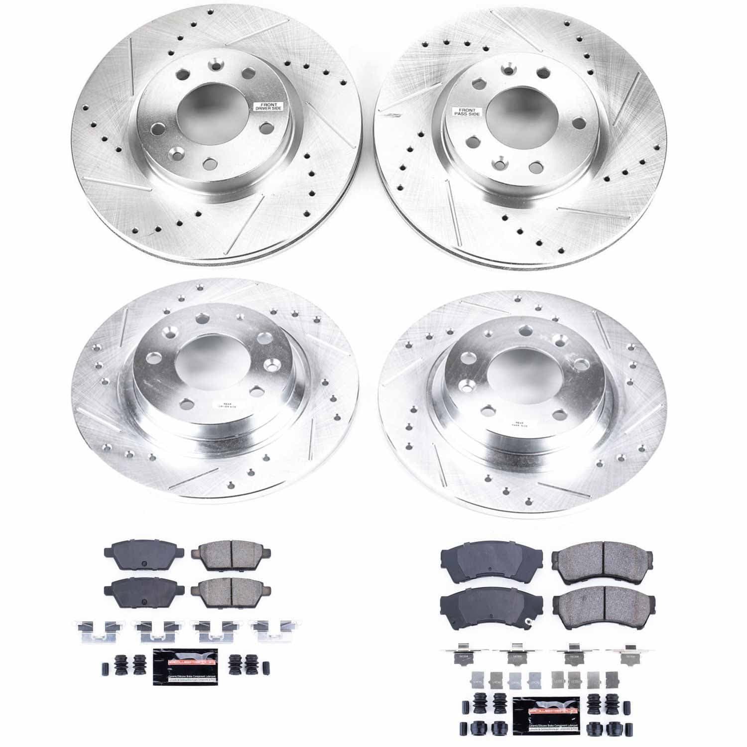 Power Stop - K200 - Front and Rear - Disc Brake Pad and Rotor Kit image 1