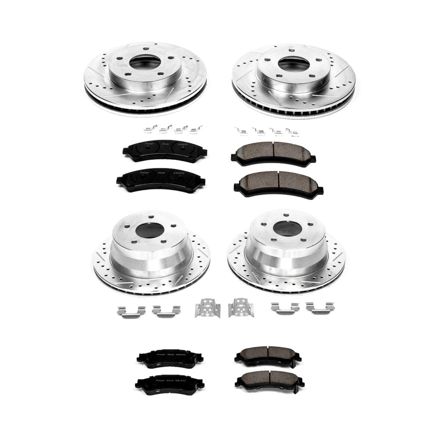 Power Stop - K2005 - Front and Rear - Disc Brake Pad and Rotor Kit image 1