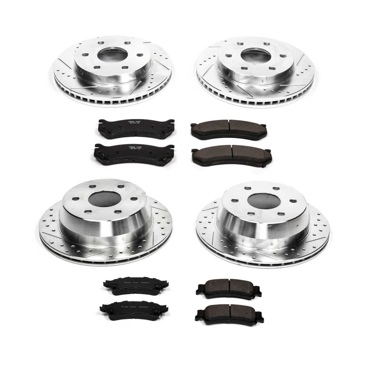 Power Stop - K2010 - Front and Rear - Disc Brake Pad and Rotor Kit image 1