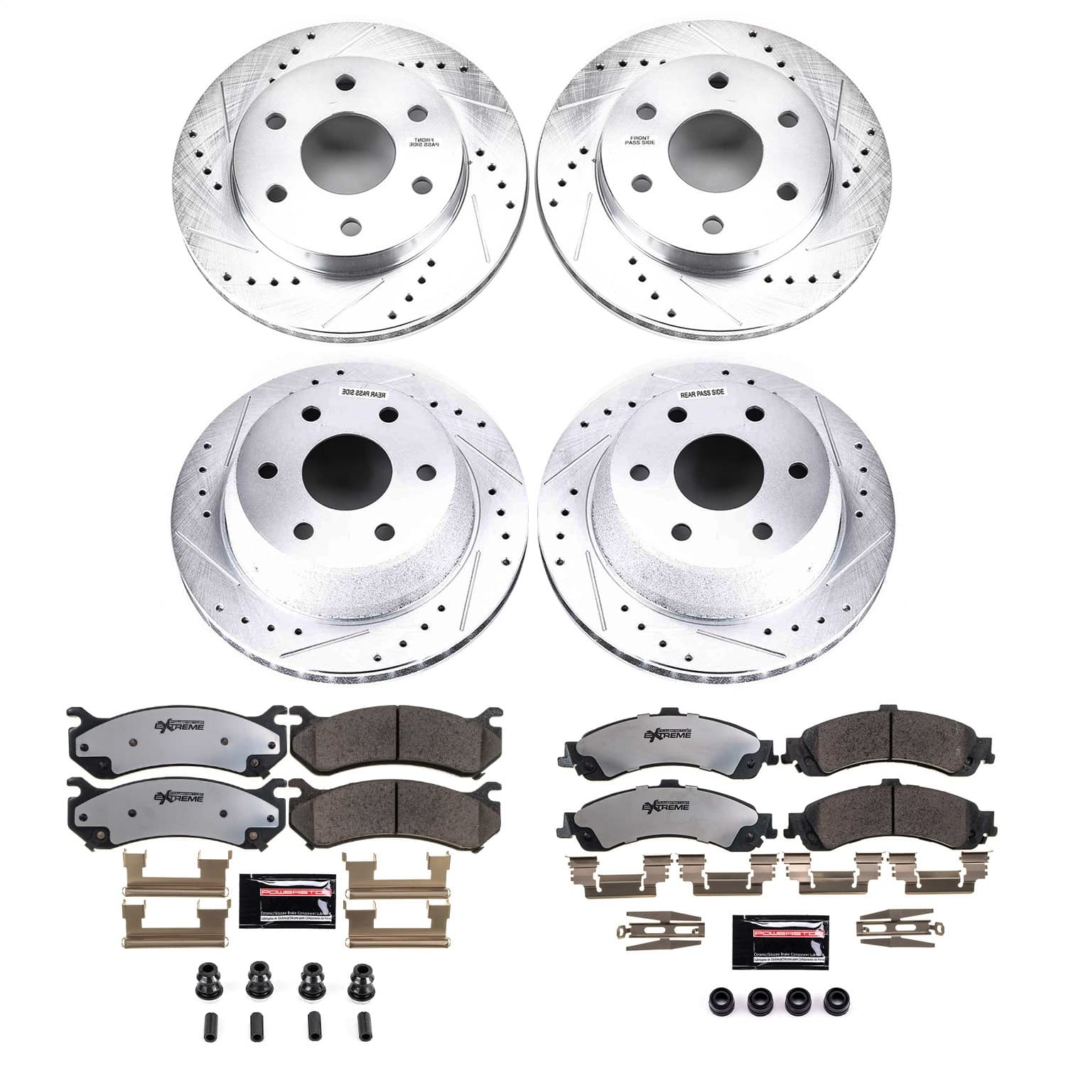 Power Stop - K2015-36 - Front and Rear - Disc Brake Pad and Rotor Kit image 1