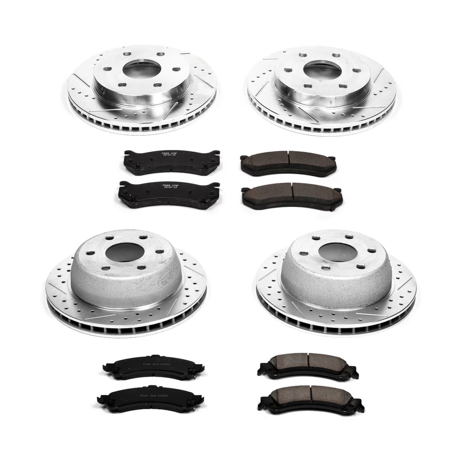 Power Stop - K2015 - Front and Rear - Disc Brake Pad and Rotor Kit image 1