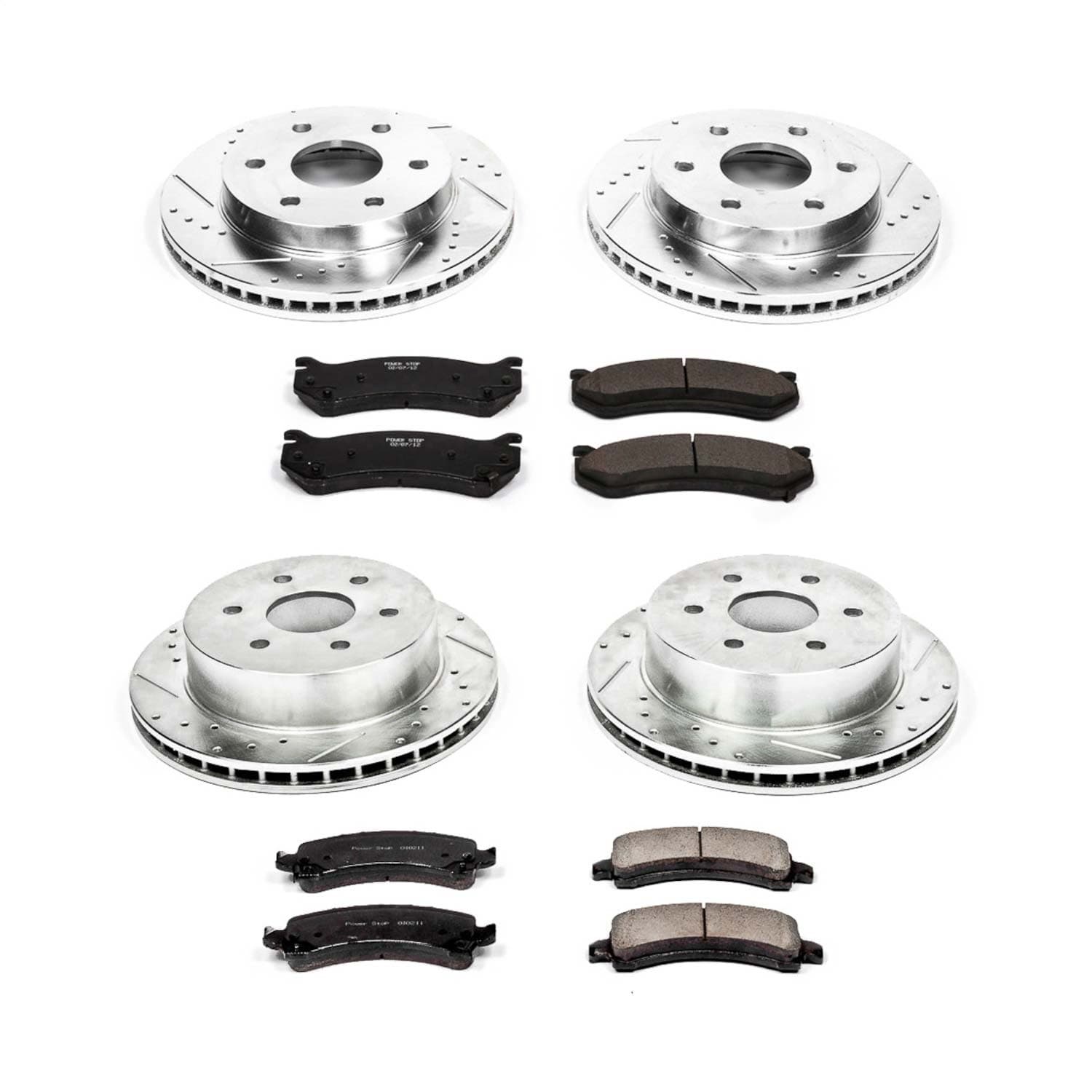 Power Stop - K2017 - Front and Rear - Disc Brake Pad and Rotor Kit image 1