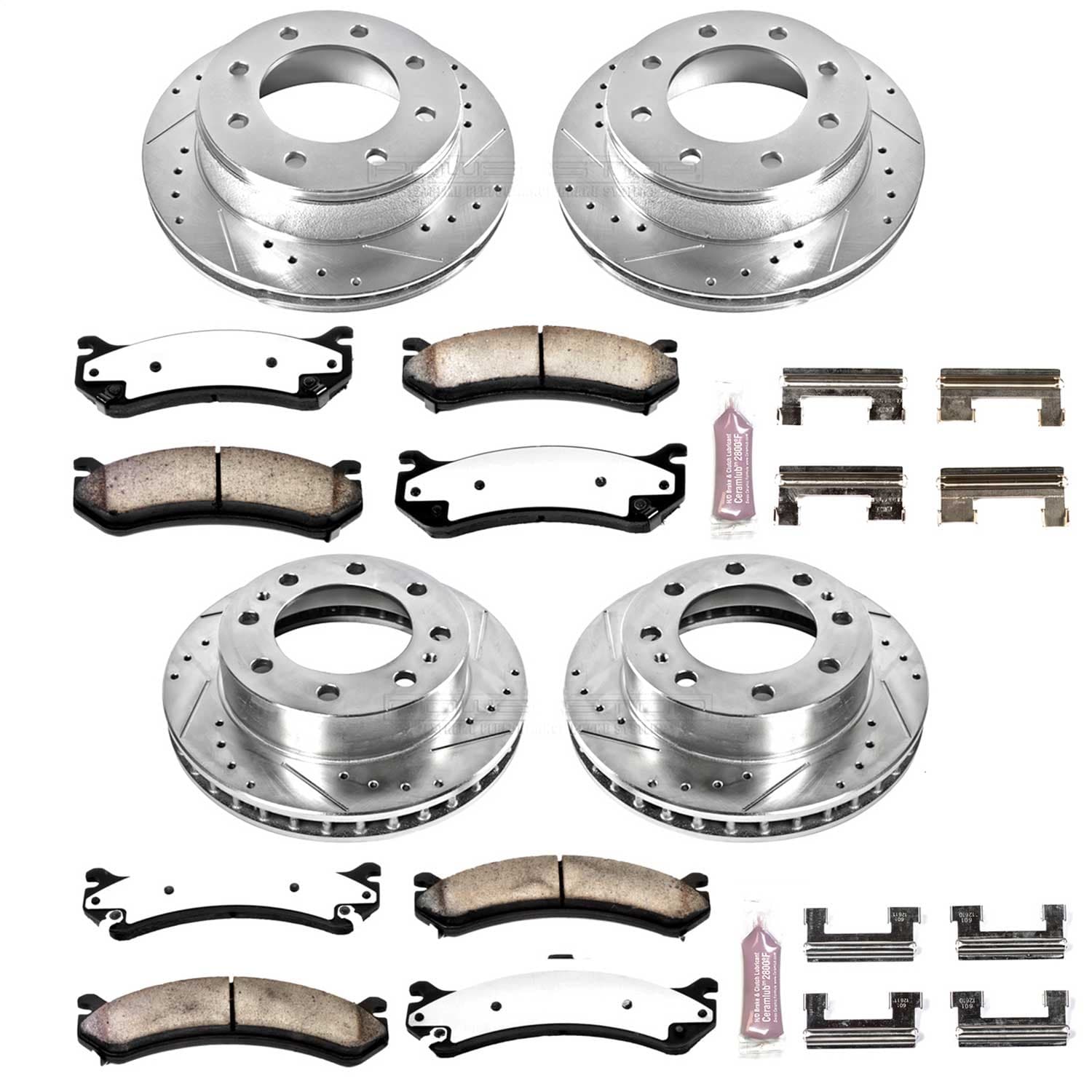 Power Stop - K2023-36 - Front and Rear - Disc Brake Pad and Rotor Kit image 1