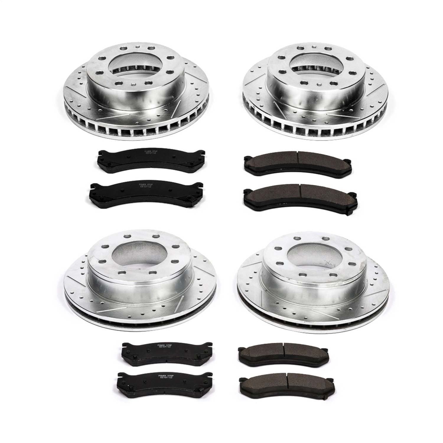 Power Stop - K2023 - Front and Rear - Disc Brake Pad and Rotor Kit image 1