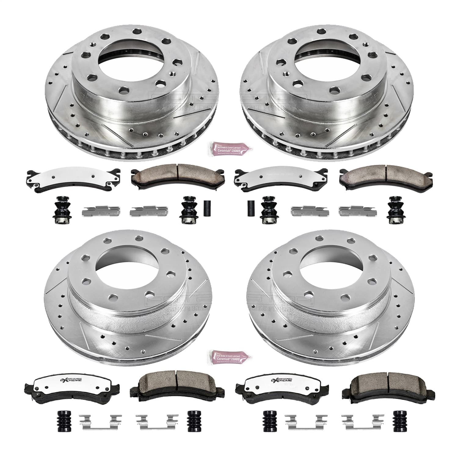 Power Stop - K2025-36 - Front and Rear - Disc Brake Pad and Rotor Kit image 1