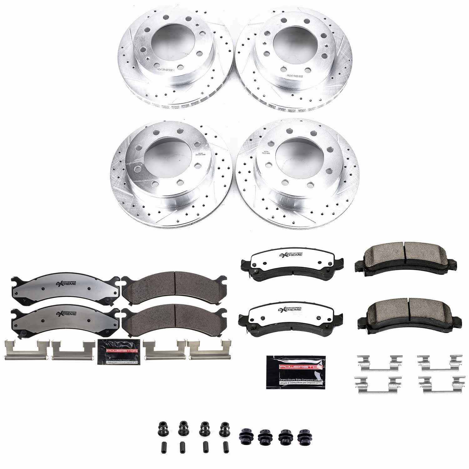 Power Stop - K2029-36 - Front and Rear - Disc Brake Pad and Rotor Kit image 1