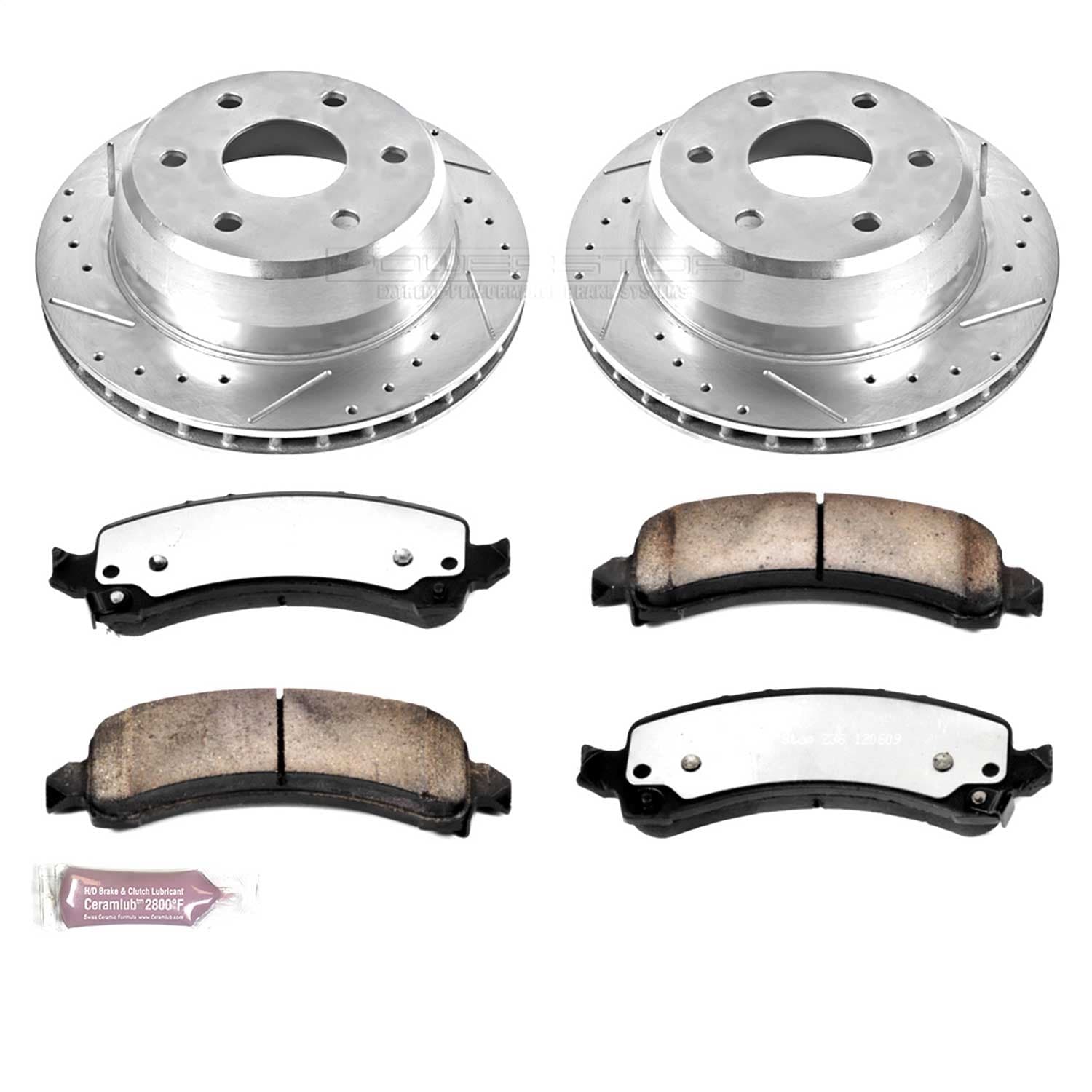 Power Stop - K2047-36 - Rear - Disc Brake Pad and Rotor Kit image 1