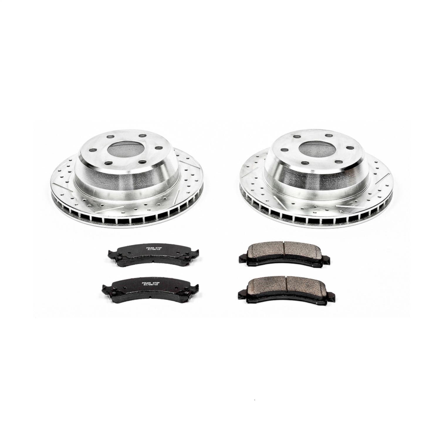 Power Stop - K2047 - Rear - Disc Brake Pad and Rotor Kit image 1