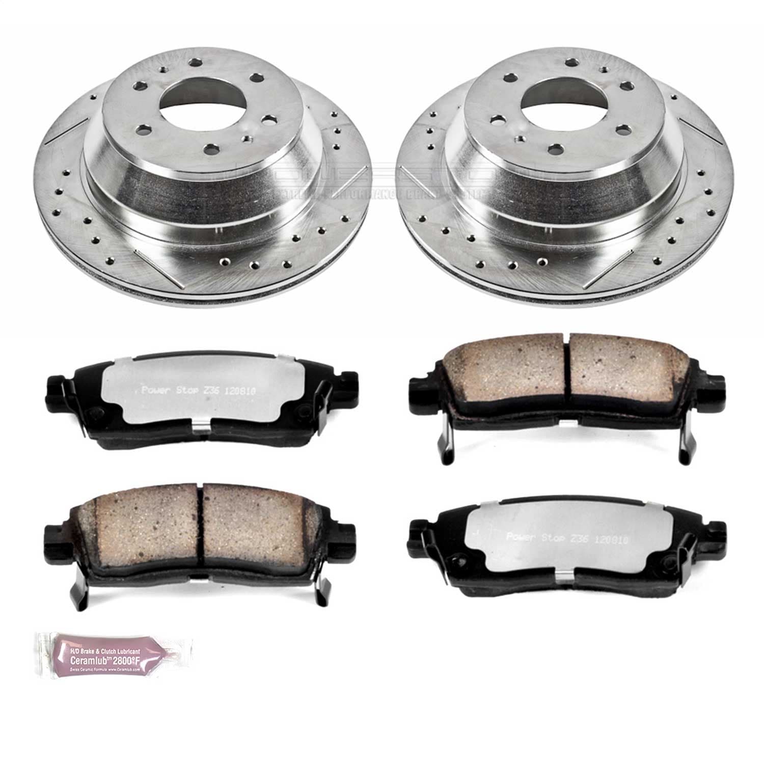Power Stop - K2050-36 - Rear - Disc Brake Pad and Rotor Kit image 1