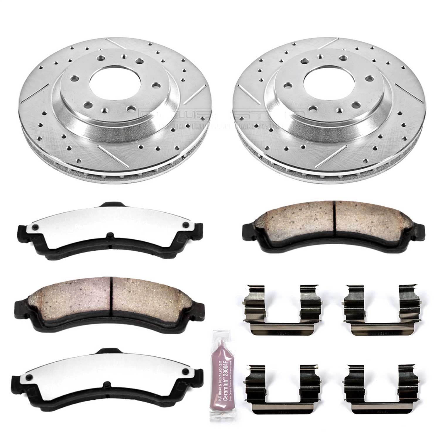 Power Stop - K2057-36 - Front - Disc Brake Pad and Rotor Kit image 1