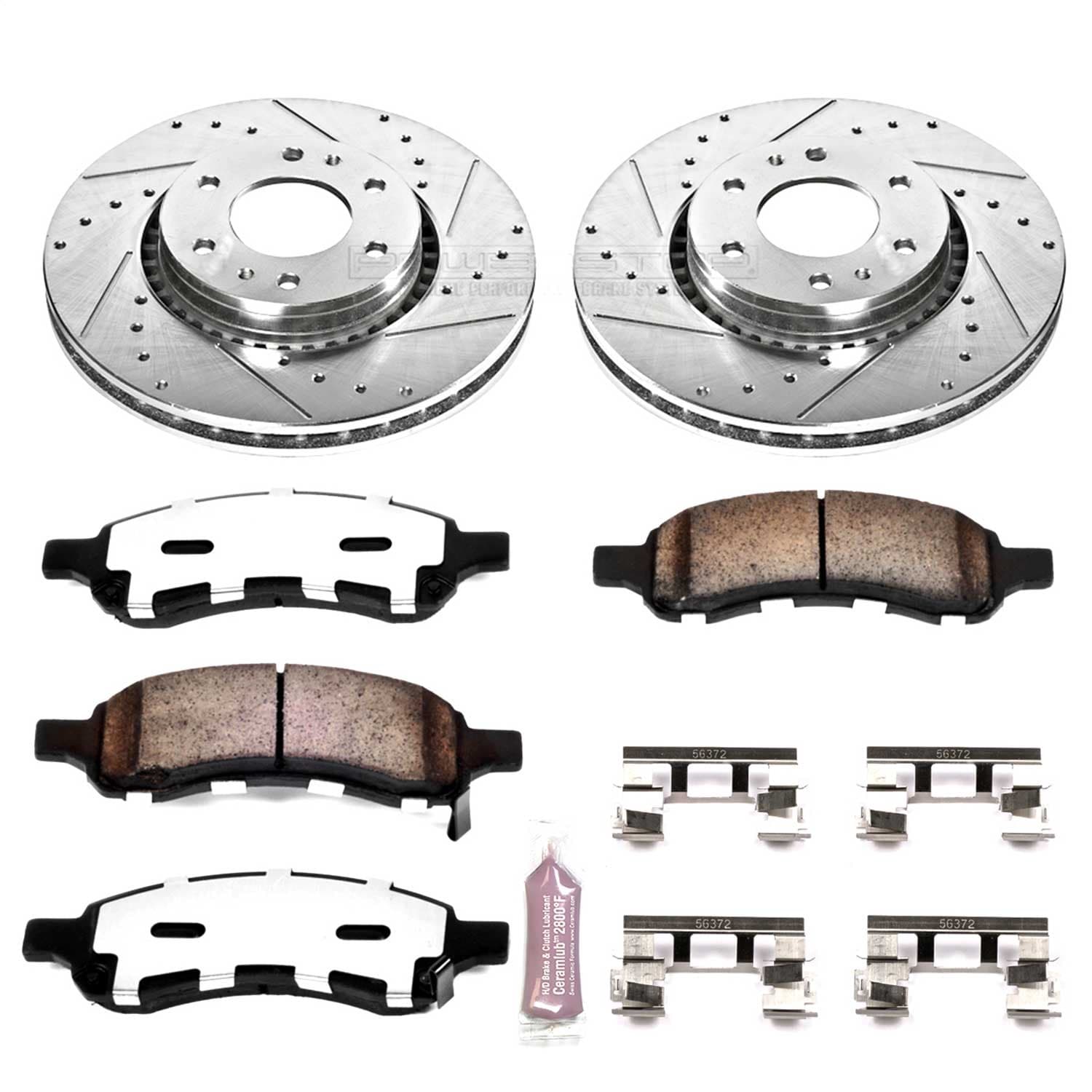 Power Stop - K2059-36 - Front - Disc Brake Pad and Rotor Kit image 1