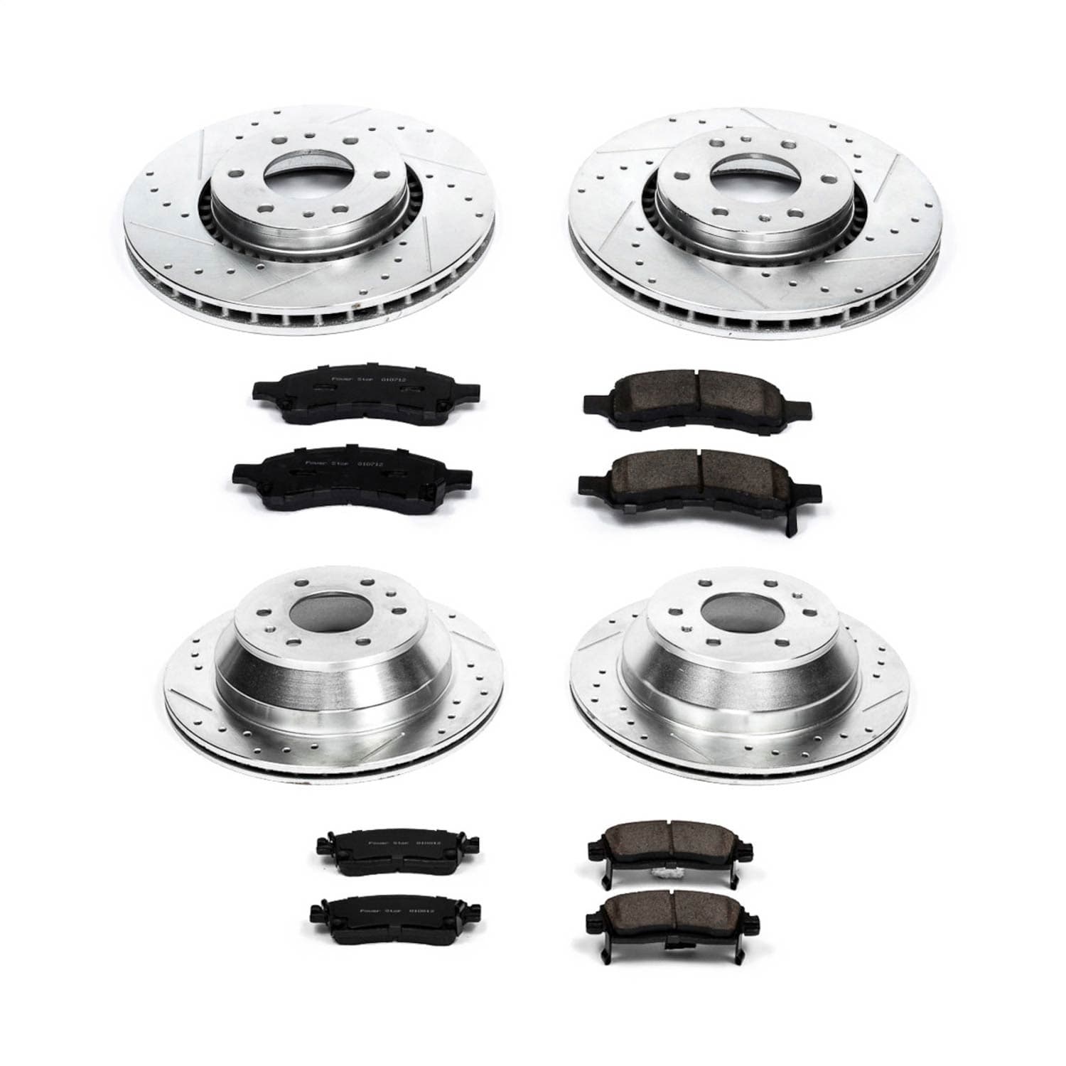 Power Stop - K2060 - Front and Rear - Disc Brake Pad and Rotor Kit image 1