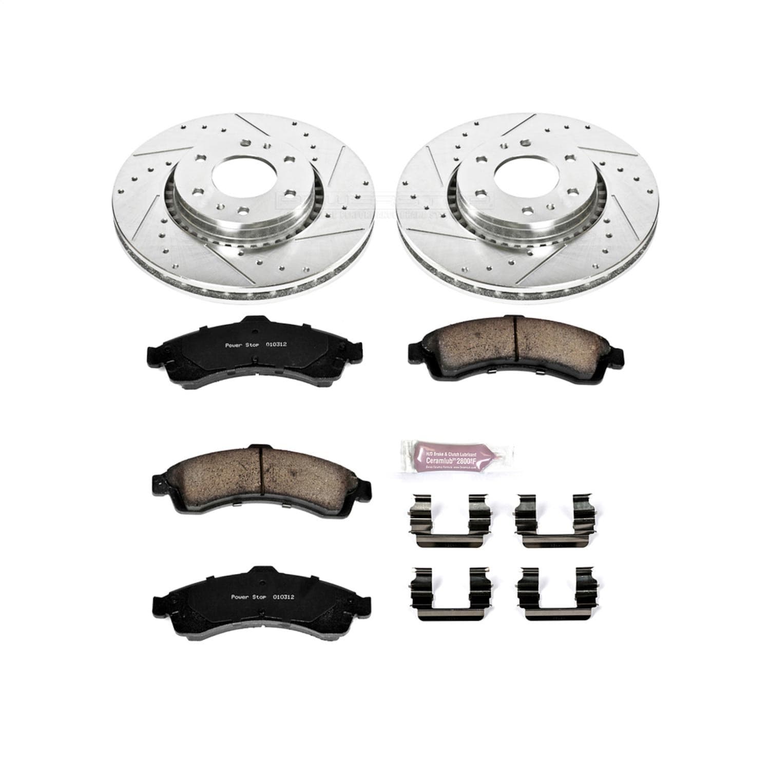 Power Stop - K2061 - Front - Disc Brake Pad and Rotor Kit image 1