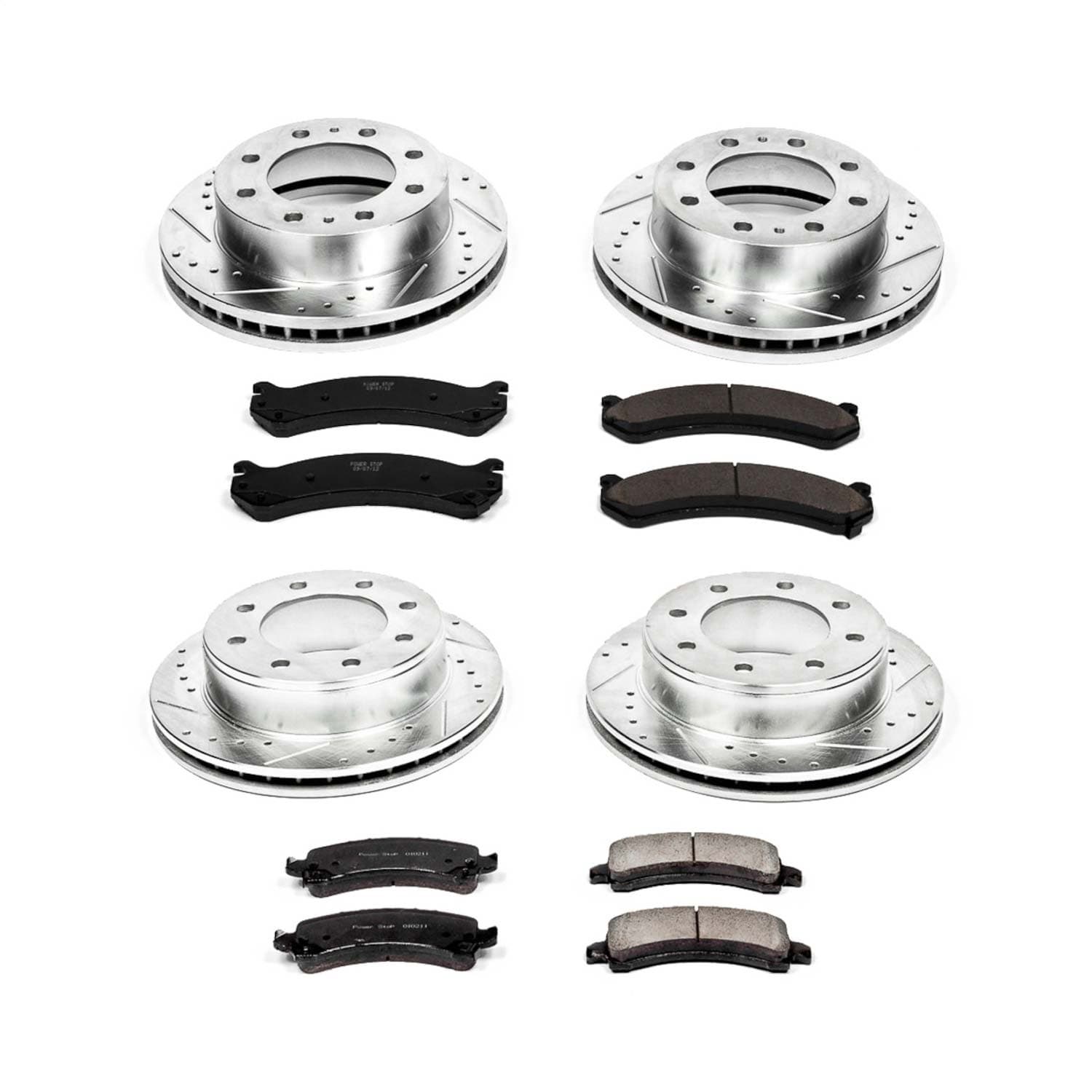 Power Stop - K2072 - Front and Rear - Disc Brake Pad and Rotor Kit image 1