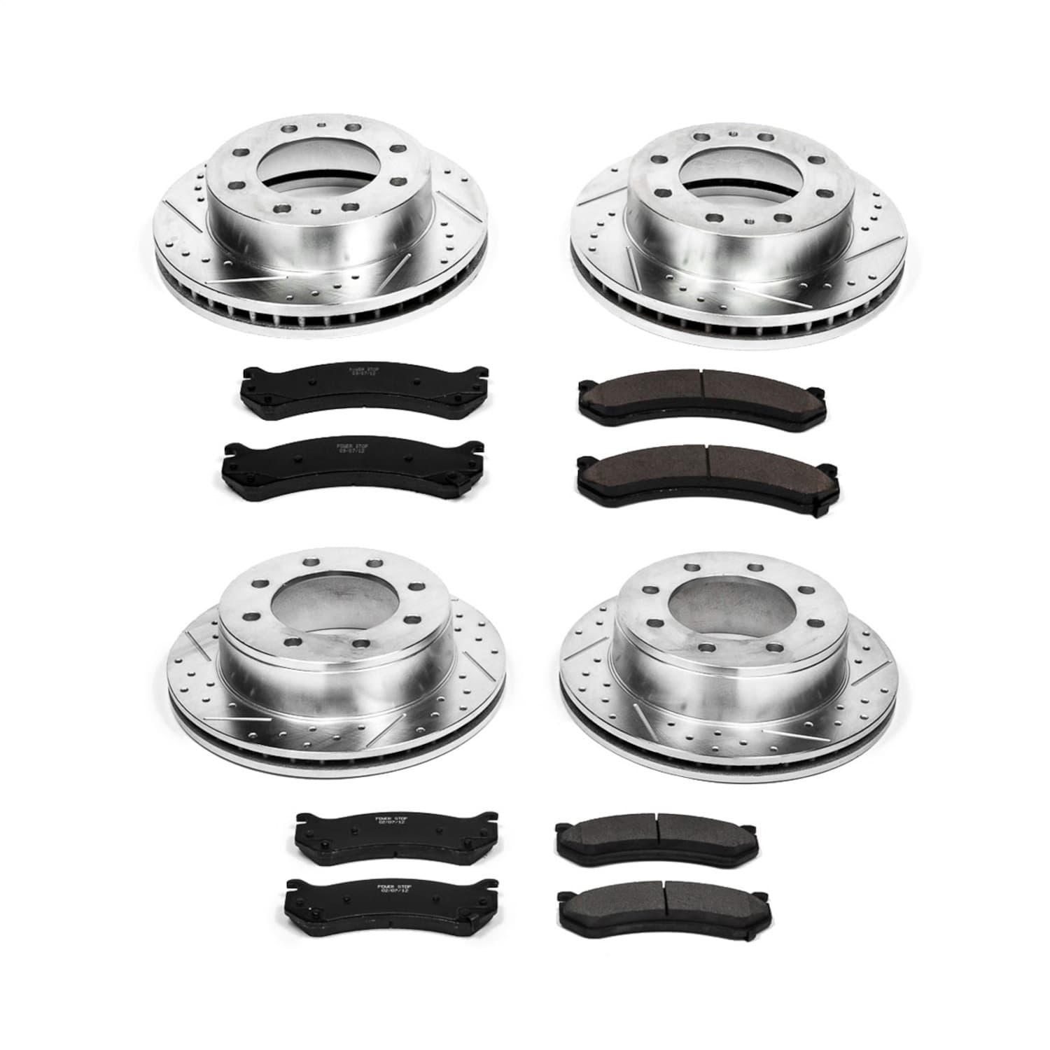 Power Stop - K2073 - Front and Rear - Disc Brake Pad and Rotor Kit image 1