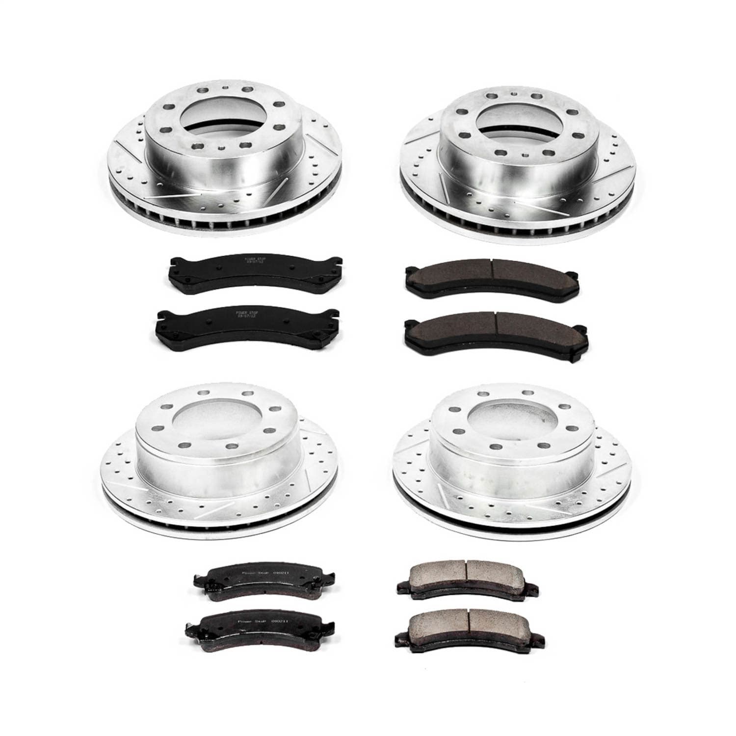 Power Stop - K2074 - Front and Rear - Disc Brake Pad and Rotor Kit image 1
