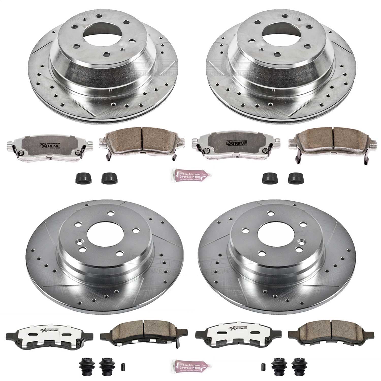 Power Stop - K2085-26 - Front and Rear - Disc Brake Pad and Rotor Kit image 1