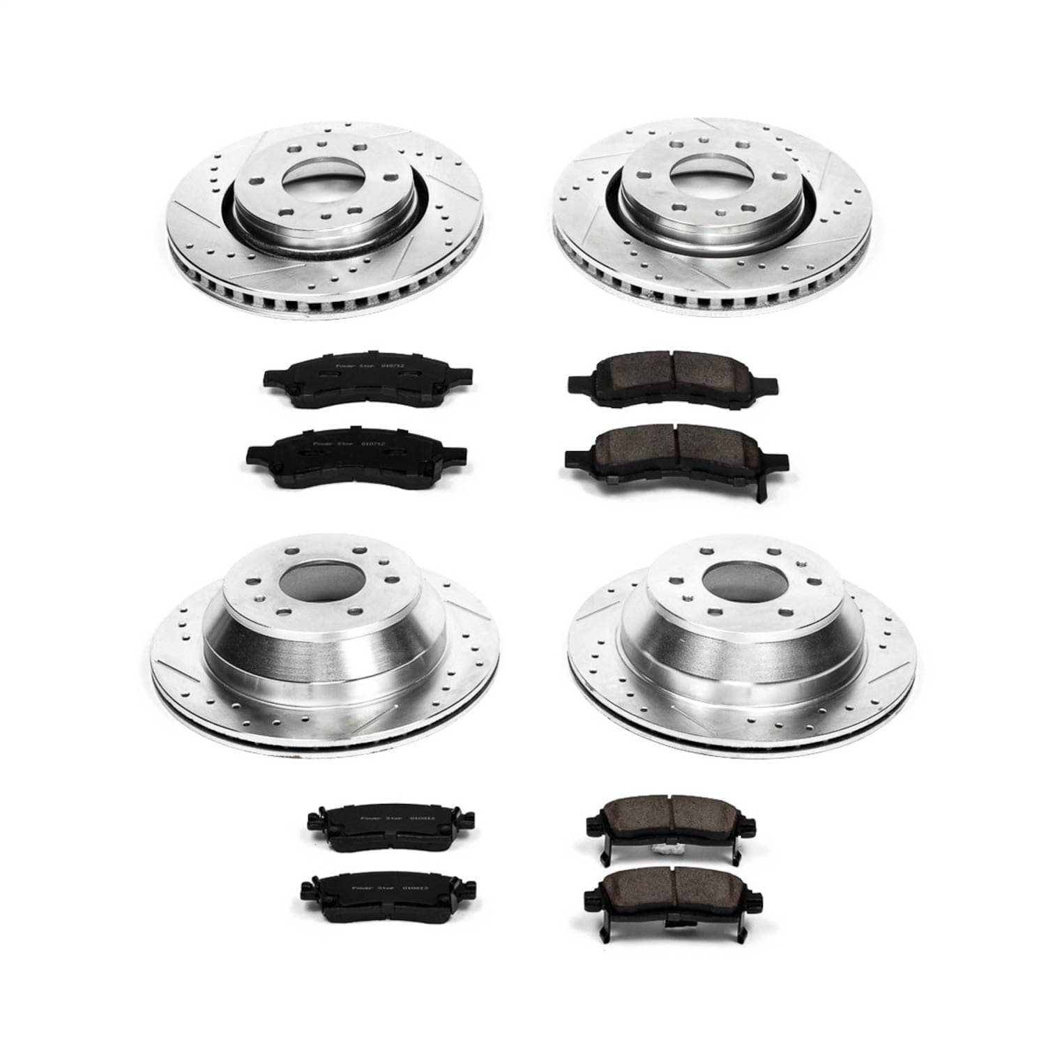 Power Stop - K2085 - Front and Rear - Disc Brake Pad and Rotor Kit image 1
